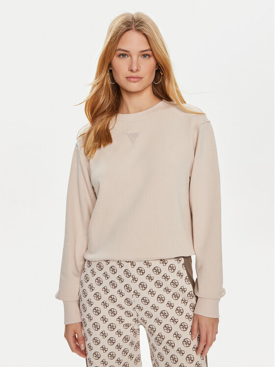 Толстовка стандартного кроя Guess, бежевый 
Толстовка стандартного кроя Guess, бежевый