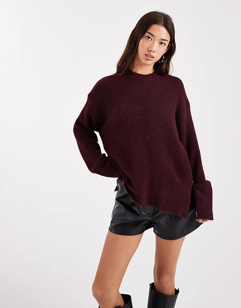 Вязаный джемпер ASOS DESIGN с широкими рукавами и шерстью винного цвета
Вязаный джемпер ASOS DESIGN с широкими рукавами и шерстью винного цвета