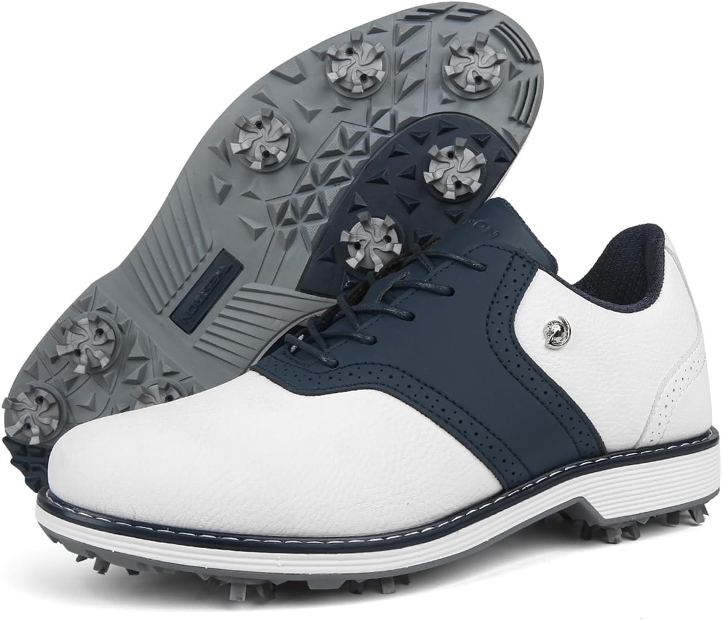 Кроссовки для гольфа с шипами для мужчин, профессиональная обувь для гольфа, водонепроницаемая обувь для прогулок и гольфа, кроссовки для тренировок Zakey, Whiteblue-1
Кроссовки для гольфа с шипами для мужчин, профессиональная обувь для гольфа, водонепроницаемая обувь для прогулок и гольфа, кроссовки для тренировок Zakey, Whiteblue-1