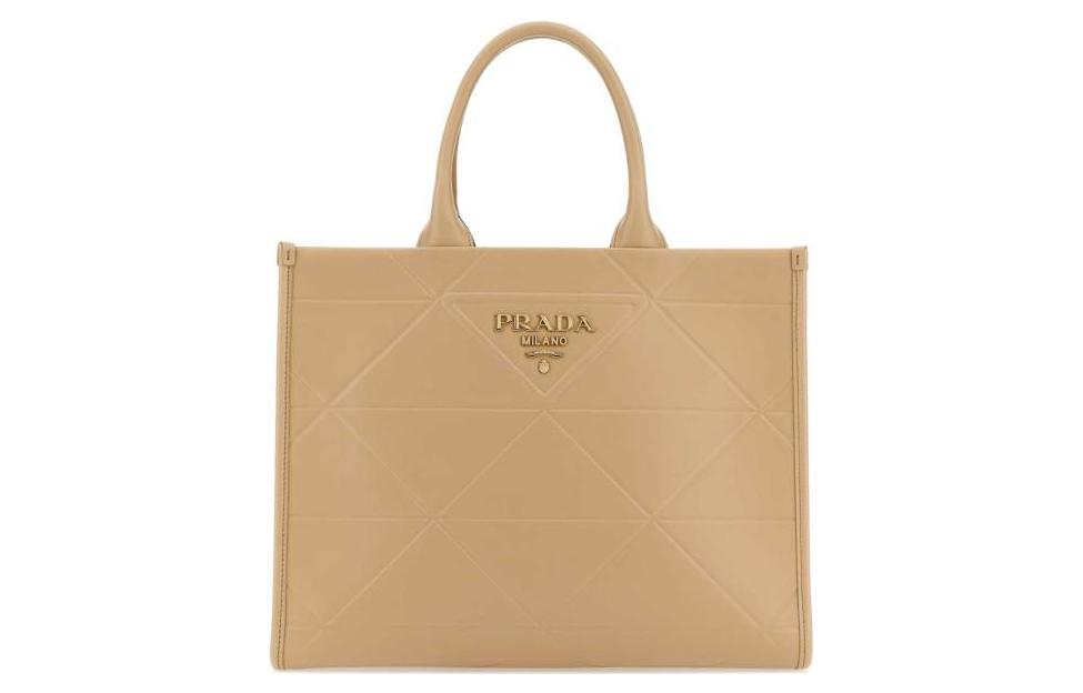 Кожаная сумка-шоппер, средний размер, женская, бежево-желтая PRADA
Кожаная сумка-шоппер, средний размер, женская, бежево-желтая PRADA