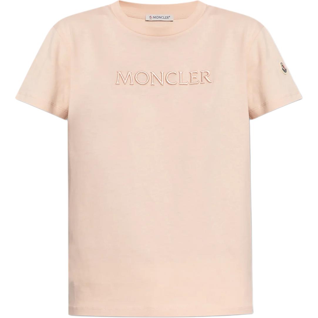 Футболка с вышитым логотипом Moncler, светло-розовый
Футболка с вышитым логотипом Moncler, светло-розовый