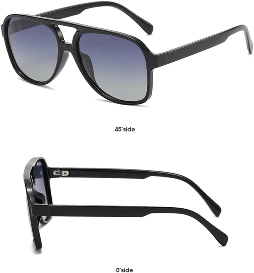 Ретро-солнцезащитные очки с увеличенными двойными перемычками для мужчин и женщин, поляризованные, с прозрачной оправой и защитой от УФ-излучения UV400 VFDHN, 17
Ретро-солнцезащитные очки с увеличенными двойными перемычками для мужчин и женщин, поляризованные, с прозрачной оправой и защитой от УФ-излучения UV400 VFDHN, 17