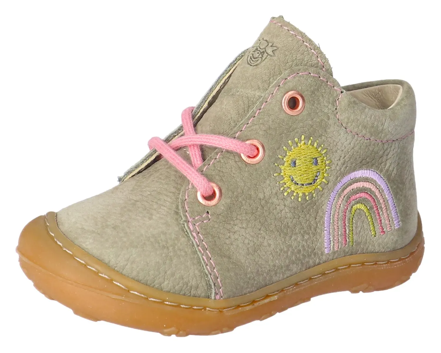 PEPINO by RICOSTA первая прогулочная обувь "MECKI WMS: средняя", детская обувь, туфли на шнуровке, кроссовки с кожаным салоном, цвет Eukalyptus-Regenbogen 
PEPINO by RICOSTA первая прогулочная обувь "MECKI WMS: средняя", детская обувь, туфли на шнуровке, кроссовки с кожаным салоном, цвет Eukalyptus-Regenbogen
