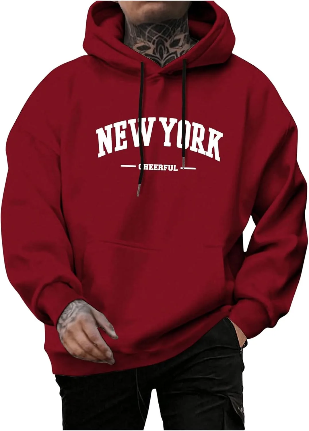 Толстовка мужская casual с капюшоном и принтом SweatyRocks
Толстовка мужская casual с капюшоном и принтом SweatyRocks