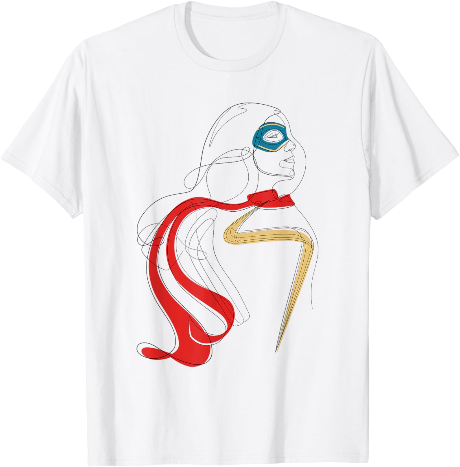 Футболка с рисунком-раскраской Мисс Марвел от Marvel Studios, белая
Футболка с рисунком-раскраской Мисс Марвел от Marvel Studios, белая