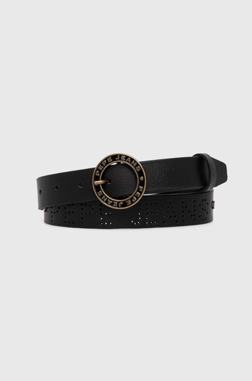 Кожаный ремень MARLOWE BELT Pepe Jeans, черный 
Кожаный ремень MARLOWE BELT Pepe Jeans, черный