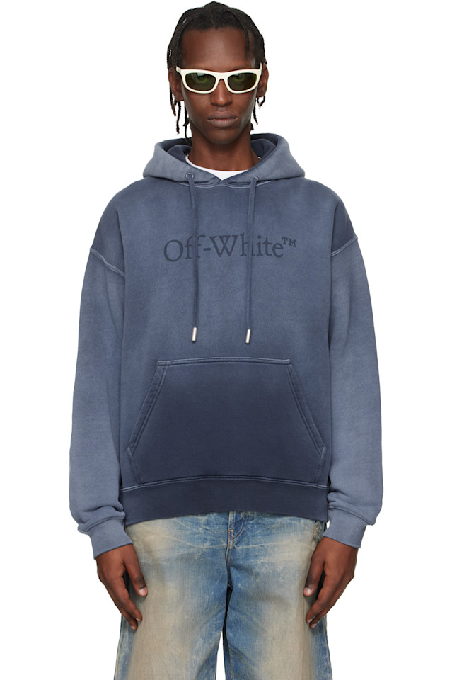 Off-White Синяя толстовка для скейтбординга с надписью «Синее белье»
Off-White Синяя толстовка для скейтбординга с надписью «Синее белье»