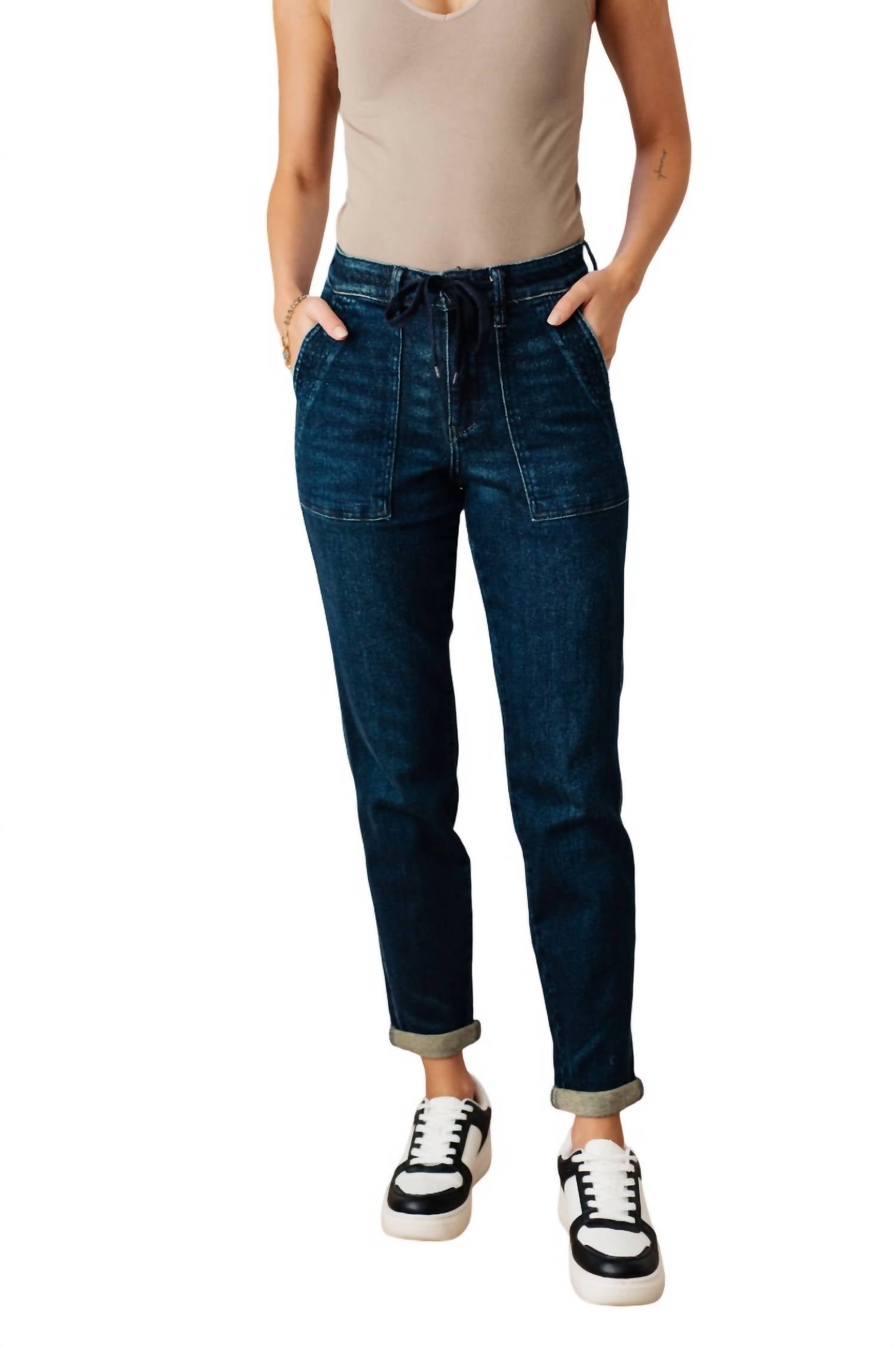 Джинсовые джоггеры Pull On Dark Wash Judy Blue
Джинсовые джоггеры Pull On Dark Wash Judy Blue