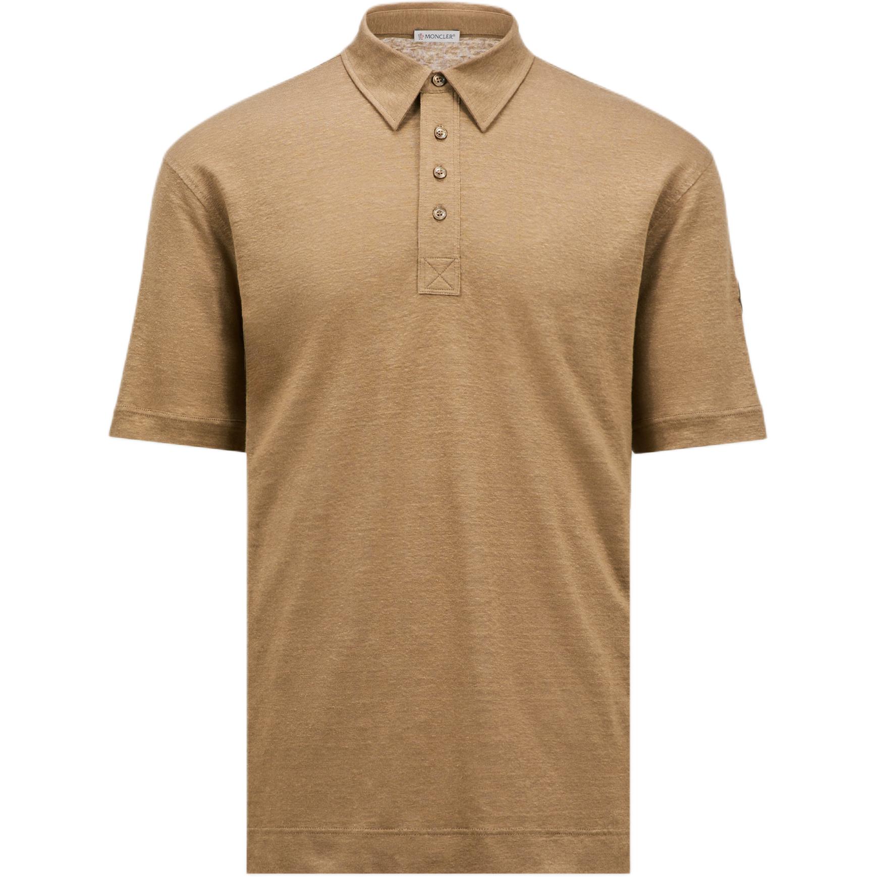 Рубашка-поло из льна с накладным карманом Moncler, бежевый
Рубашка-поло из льна с накладным карманом Moncler, бежевый