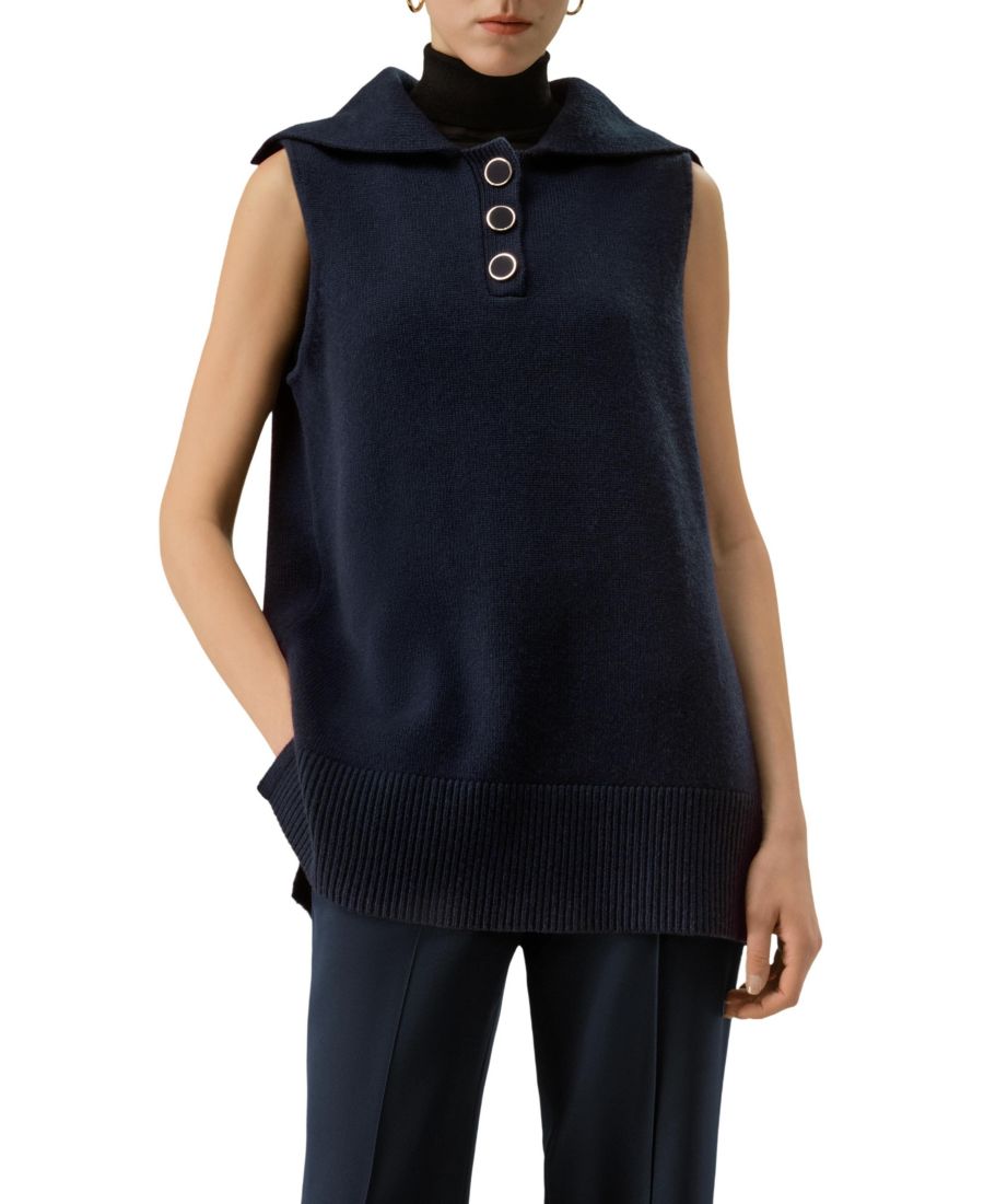 Топ с воротником-стойкой в винтажном стиле LILYSILK, Navy blue
Топ с воротником-стойкой в винтажном стиле LILYSILK, Navy blue