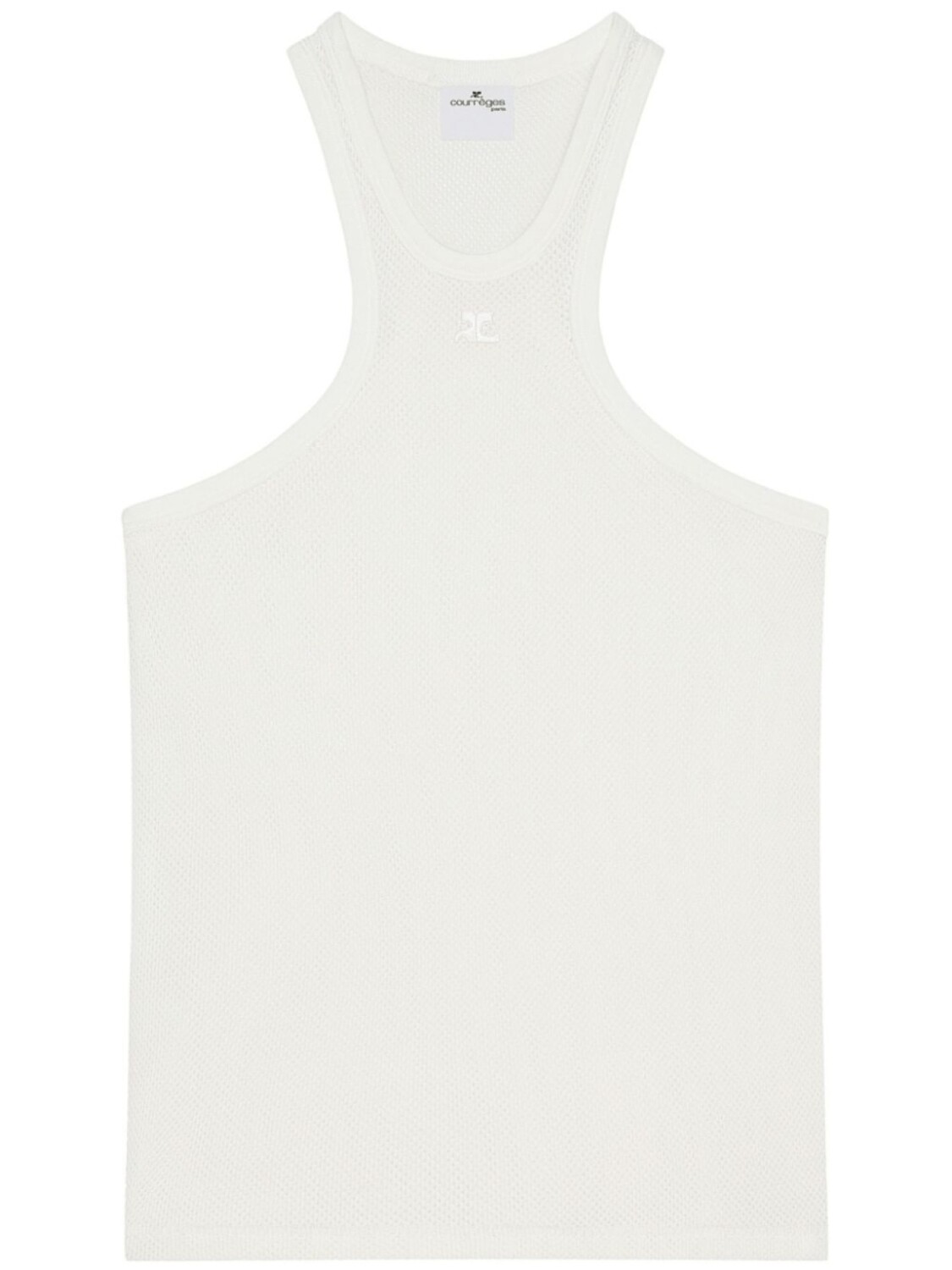Courrèges сетчатый топ без рукавов, белый
Courrèges сетчатый топ без рукавов, белый