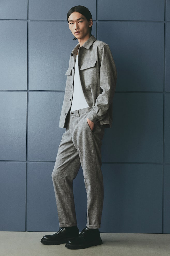 Элегантные брюки прямого кроя H&M, серый
Элегантные брюки прямого кроя H&M, серый