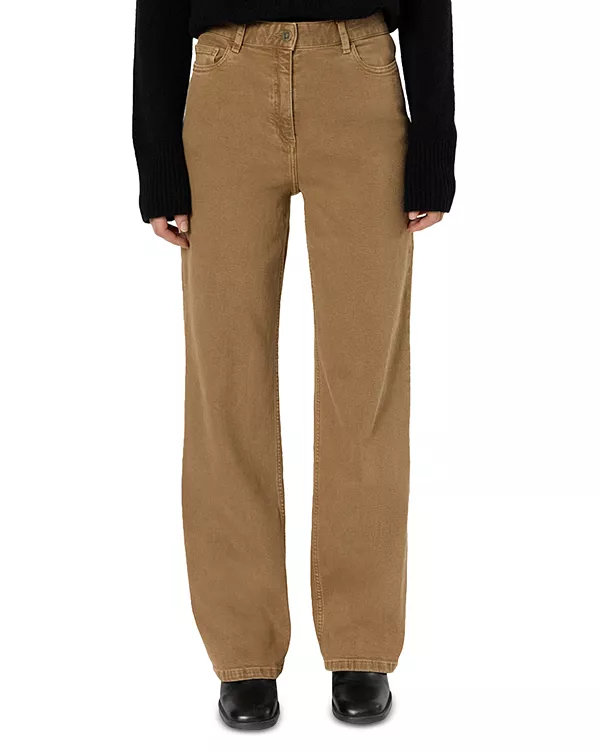 Прямые джинсы с высокой посадкой Clea верблюжьего цвета Gerard Darel, бежевый
Прямые джинсы с высокой посадкой Clea верблюжьего цвета Gerard Darel, бежевый