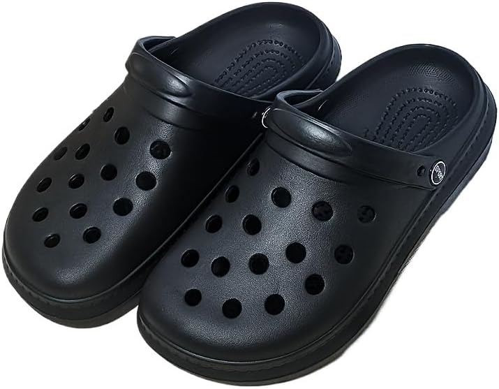 Шлепанцы EVA - Летние пляжные туфли с противоскользящей подошвой - Прочные, водостойкие, с толстой подошвой, стильный повседневный дизайн для пар - Идеальны для активного отдыха на природе Clolinde, черный
Шлепанцы EVA - Летние пляжные туфли с противоскользящей подошвой - Прочные, водостойкие, с толстой подошвой, стильный повседневный дизайн для пар - Идеальны для активного отдыха на природе Clolinde, черный