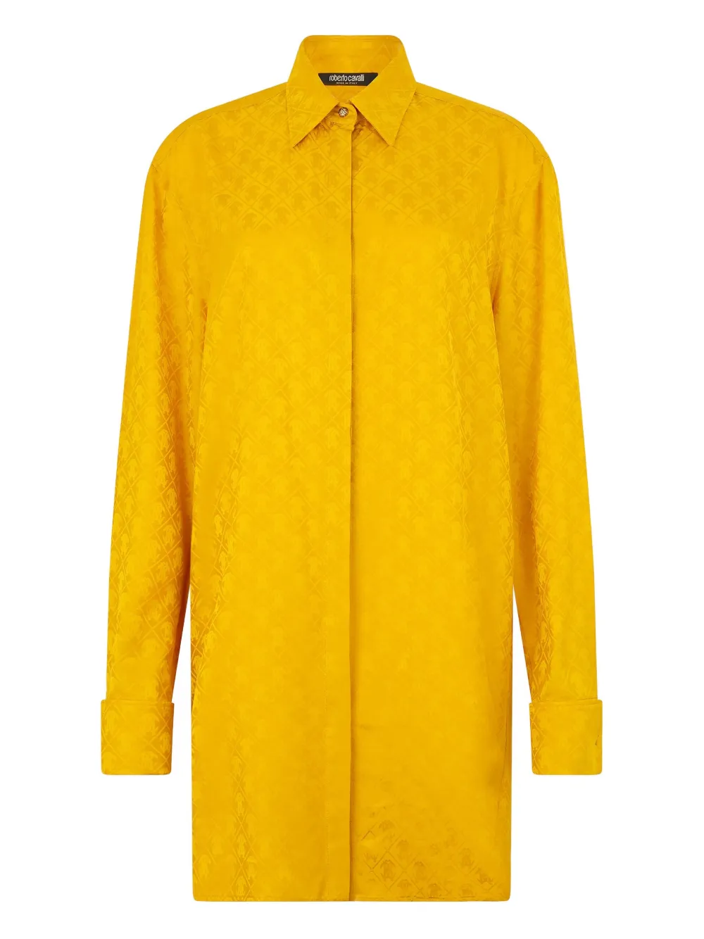 Рубашка с тиснением под кожу змеи Roberto Cavalli, желтый
Рубашка с тиснением под кожу змеи Roberto Cavalli, желтый
