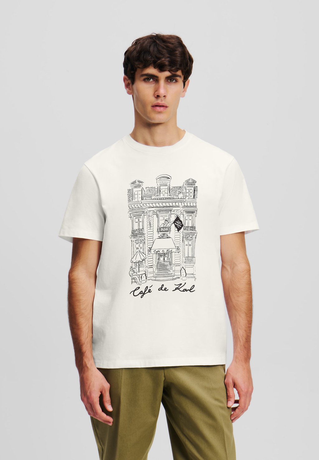 Футболка с принтом KARL LAGERFELD, бежевый
Футболка с принтом KARL LAGERFELD, бежевый