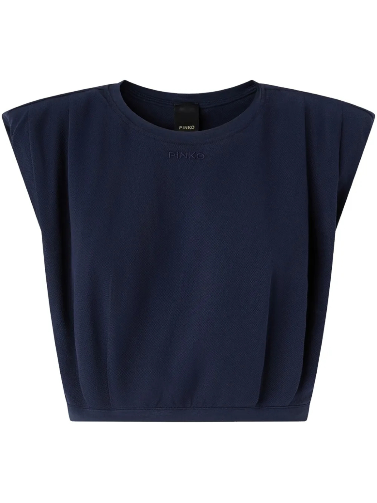 Укороченный топ из хлопка без рукавов PINKO, синий
Укороченный топ из хлопка без рукавов PINKO, синий