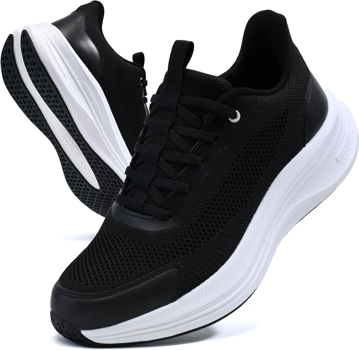 Мужские кроссовки на легкой посадке, для ходьбы, тенниса и тренировок, дышащие, с противоскользящей подошвой и поддержкой свода стопы Zeubnxs, белый/черный
Мужские кроссовки на легкой посадке, для ходьбы, тенниса и тренировок, дышащие, с противоскользящей подошвой и поддержкой свода стопы Zeubnxs, белый/черный