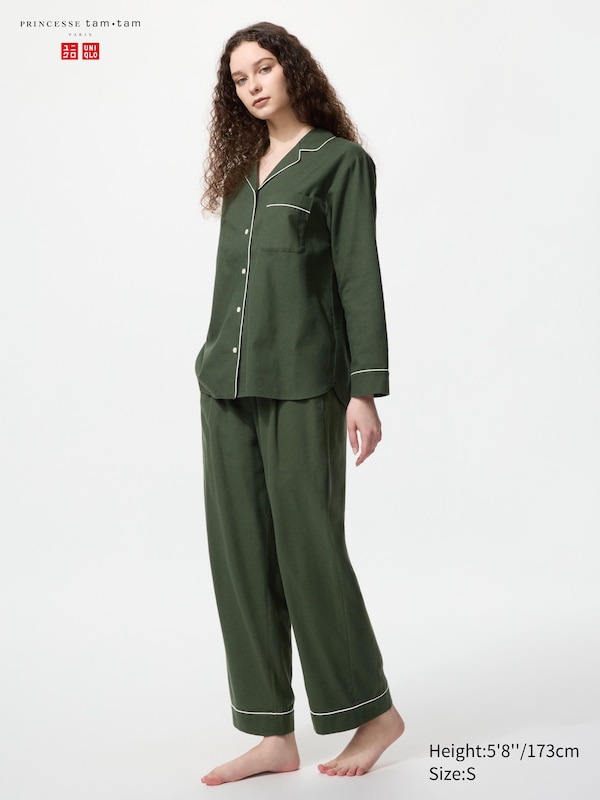 Фланелевая пижама с длинным рукавом Uniqlo, 58 dark green
Фланелевая пижама с длинным рукавом Uniqlo, 58 dark green