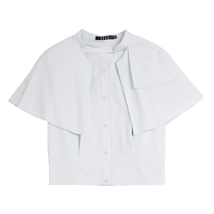 ELLE Рубашка женская светлая голубая Stand Collar Moderate
ELLE Рубашка женская светлая голубая Stand Collar Moderate