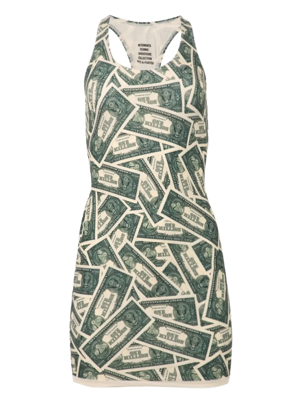 Мини-платье Million Dollar VETEMENTS, зеленый
Мини-платье Million Dollar VETEMENTS, зеленый