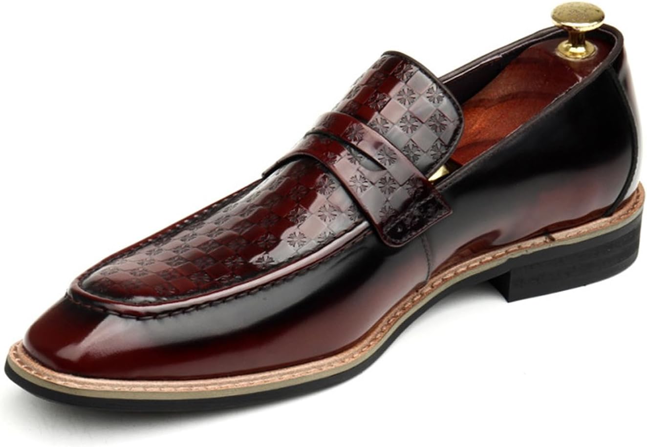 Мужские лоферы Santimon из натуральной кожи без шнурков - дизайнерские классические туфли с текстурированной клетчатой передней частью - стильные пенни-лоферы для работы, свадьбы и официальных мероприятий, красный
Мужские лоферы Santimon из натуральной кожи без шнурков - дизайнерские классические туфли с текстурированной клетчатой передней частью - стильные пенни-лоферы для работы, свадьбы и официальных мероприятий, красный