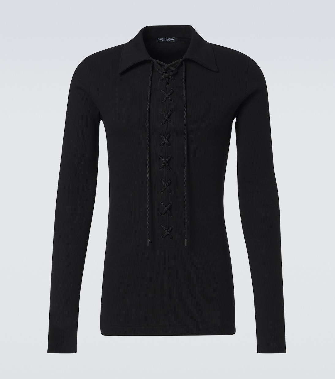 Джерси трикотажный поло хлопковый свитер Dolce&Gabbana, черный
Джерси трикотажный поло хлопковый свитер Dolce&Gabbana, черный