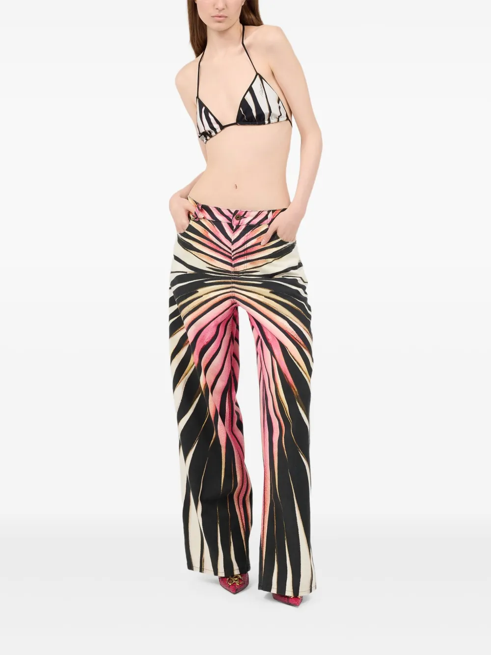 Брюки с принтом Roberto Cavalli, розовый
Брюки с принтом Roberto Cavalli, розовый