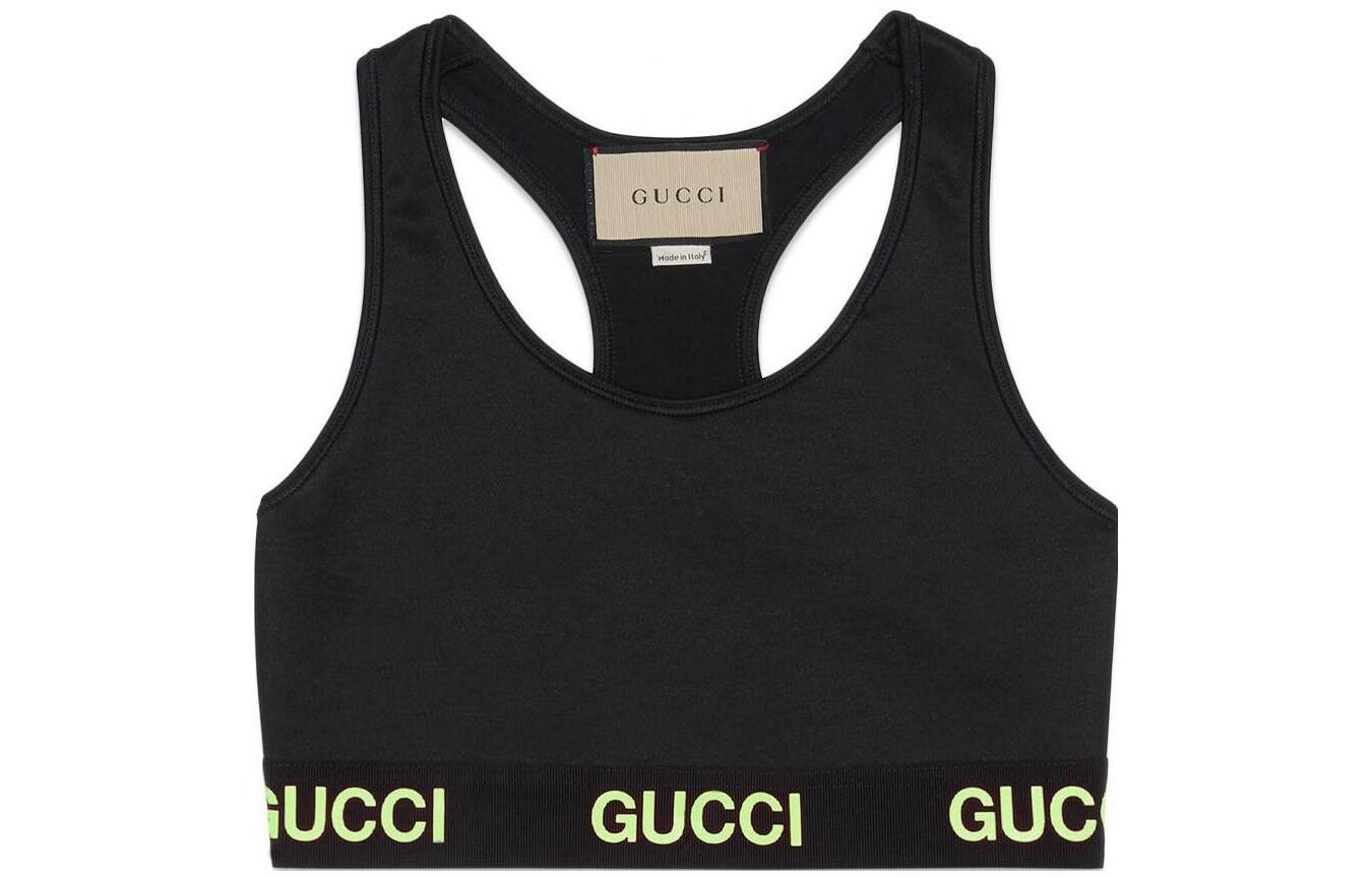 Топ женский Gucci, черный / салатовый
Топ женский Gucci, черный / салатовый