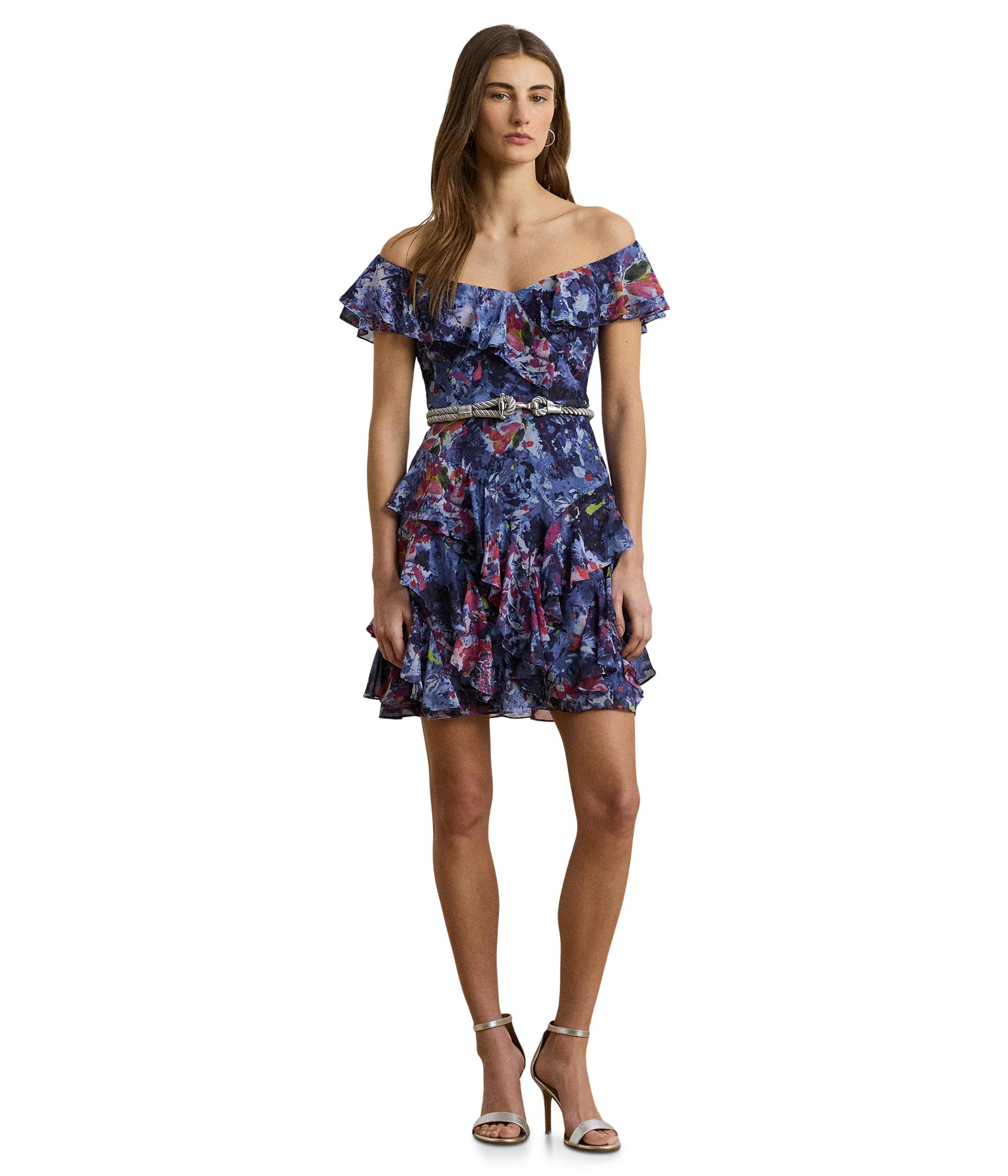Платье Lauren Ralph Lauren Print Off-The-Shoulder Cocktail Dress, черный мульти
Платье Lauren Ralph Lauren Print Off-The-Shoulder Cocktail Dress, черный мульти