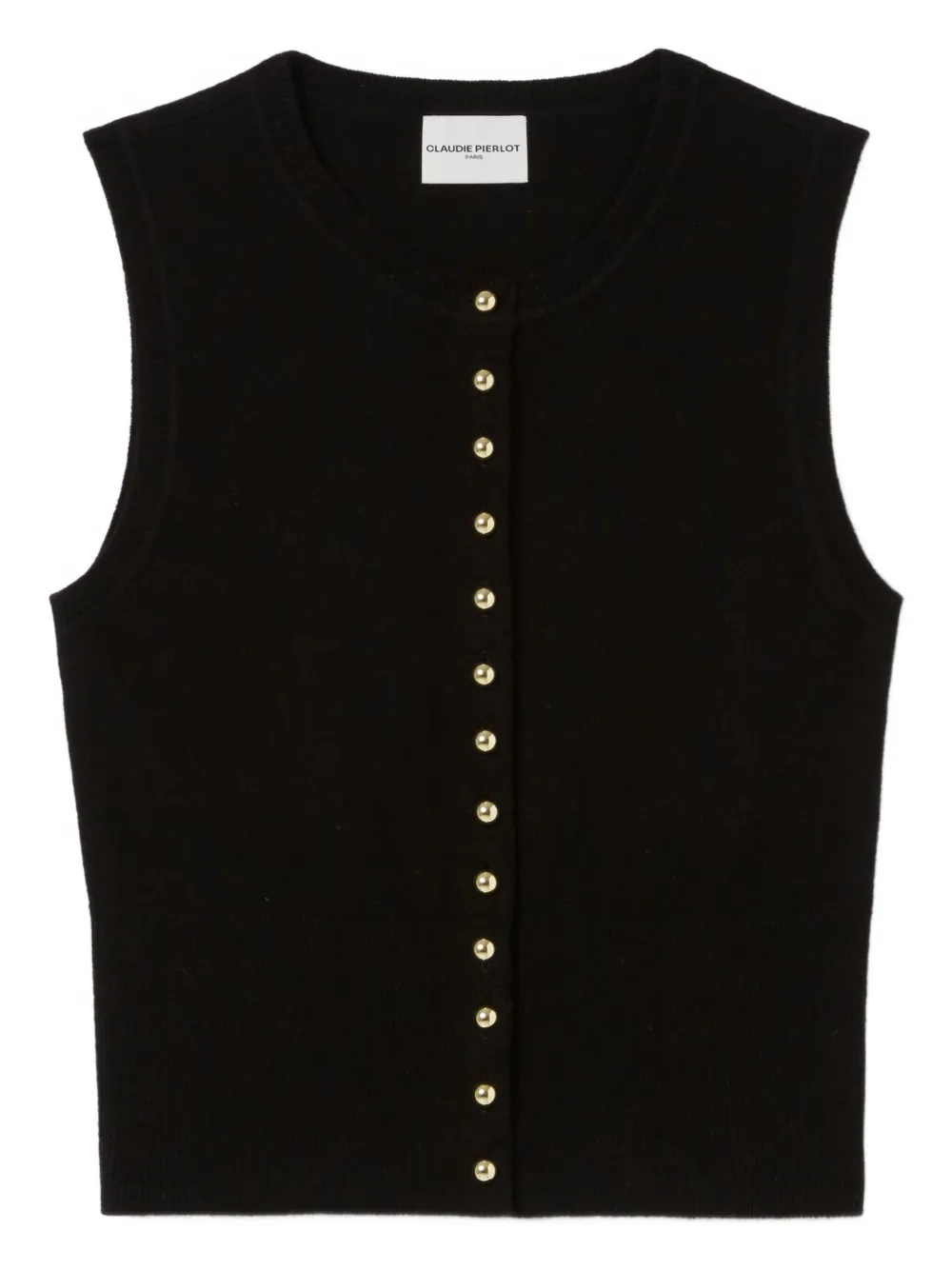 Топ с декоративными пуговицами Claudie Pierlot, черный
Топ с декоративными пуговицами Claudie Pierlot, черный