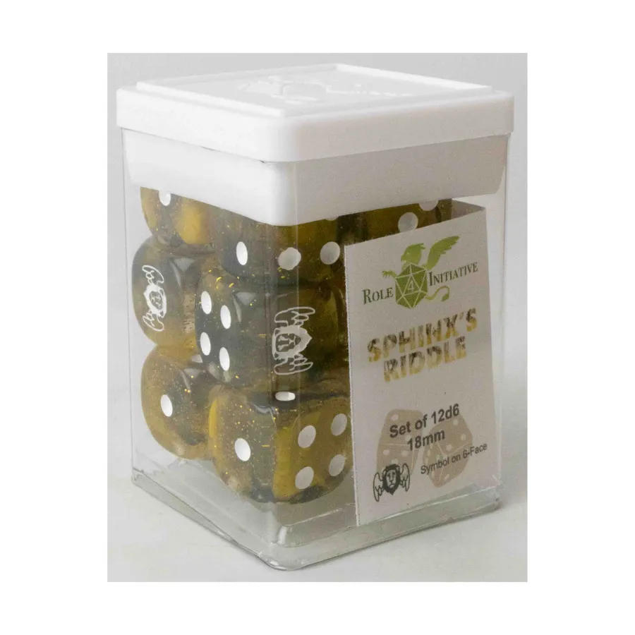 d6 18 мм Загадка Шпинкса с символом белого лица (12), Class & Creature Dice - d6 Sets
d6 18 мм Загадка Шпинкса с символом белого лица (12), Class & Creature Dice - d6 Sets
