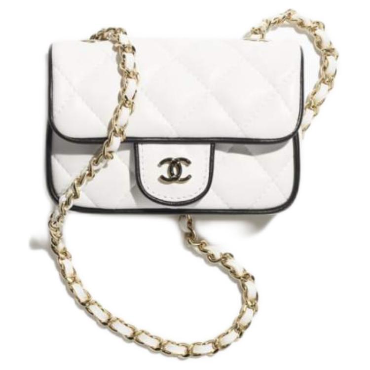 CHANEL Кожаная женская сумка через плечо с золотистой фурнитурой черно-белая
CHANEL Кожаная женская сумка через плечо с золотистой фурнитурой черно-белая