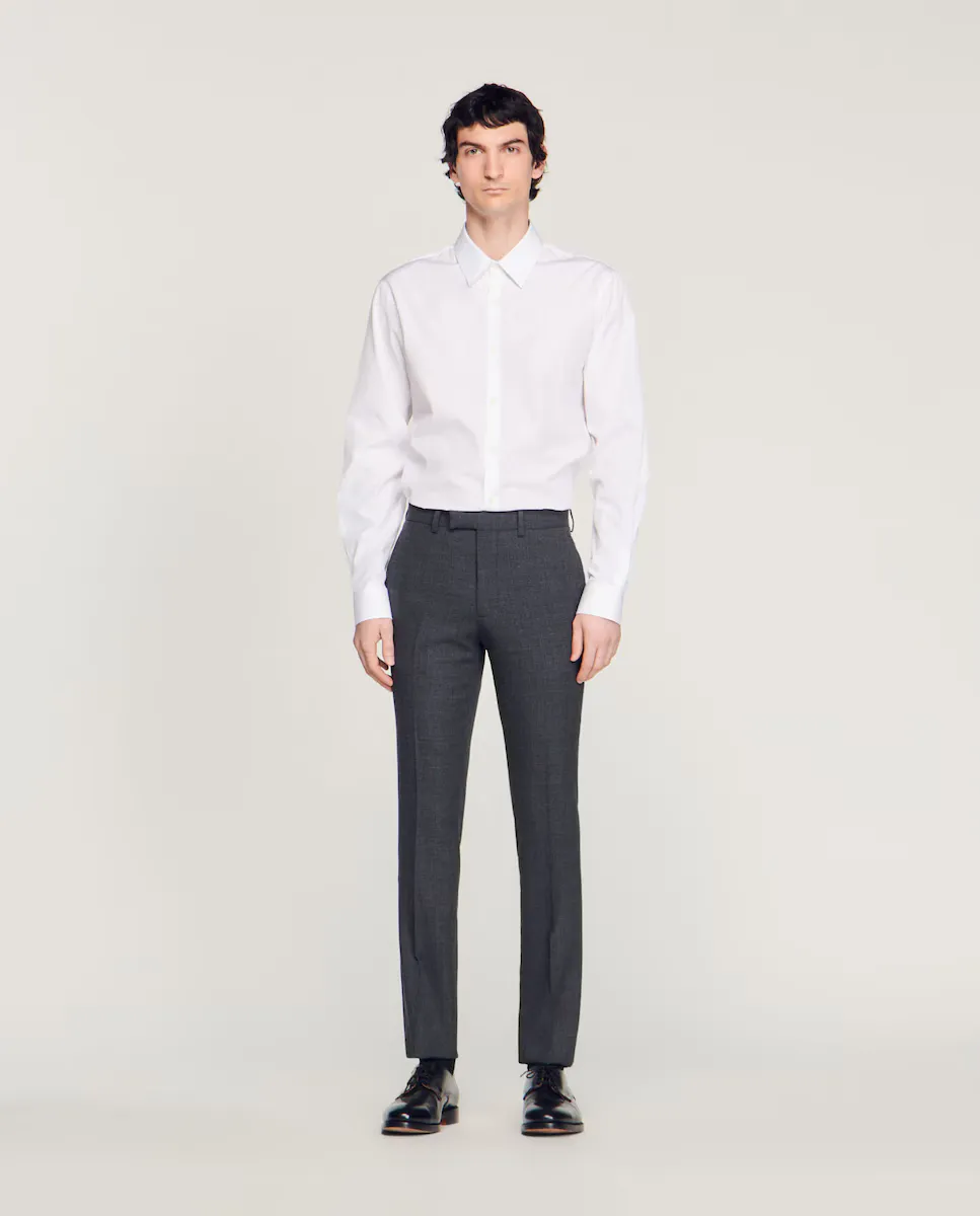 Узкие серые мужские костюмные брюки Sandro, серый
Узкие серые мужские костюмные брюки Sandro, серый