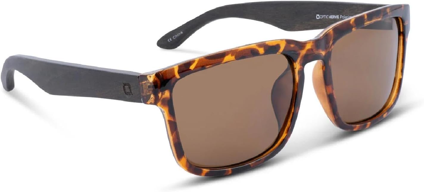 Поляризованные спортивные солнцезащитные очки Optic Nerve Mashup – легкая спортивная оправа, защита от УФ-излучения, антибликовое покрытие – унисекс, Shiny Tortoise + Wood
Поляризованные спортивные солнцезащитные очки Optic Nerve Mashup – легкая спортивная оправа, защита от УФ-излучения, антибликовое покрытие – унисекс, Shiny Tortoise + Wood