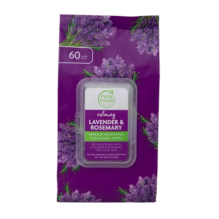 Влажные салфетки для снятия макияжа с чистой лавандой и розмарином Petal Fresh
Влажные салфетки для снятия макияжа с чистой лавандой и розмарином Petal Fresh