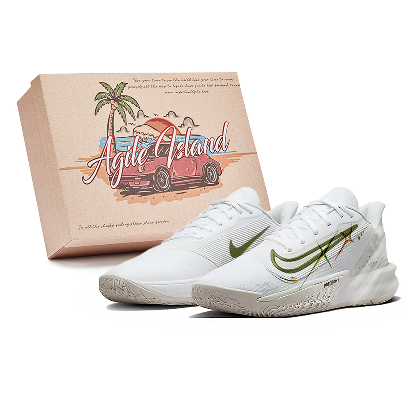 Nike Баскетбольные кроссовки Precision 7 Shock Absorbers Low Top, мужские, белые, зеленые
Nike Баскетбольные кроссовки Precision 7 Shock Absorbers Low Top, мужские, белые, зеленые