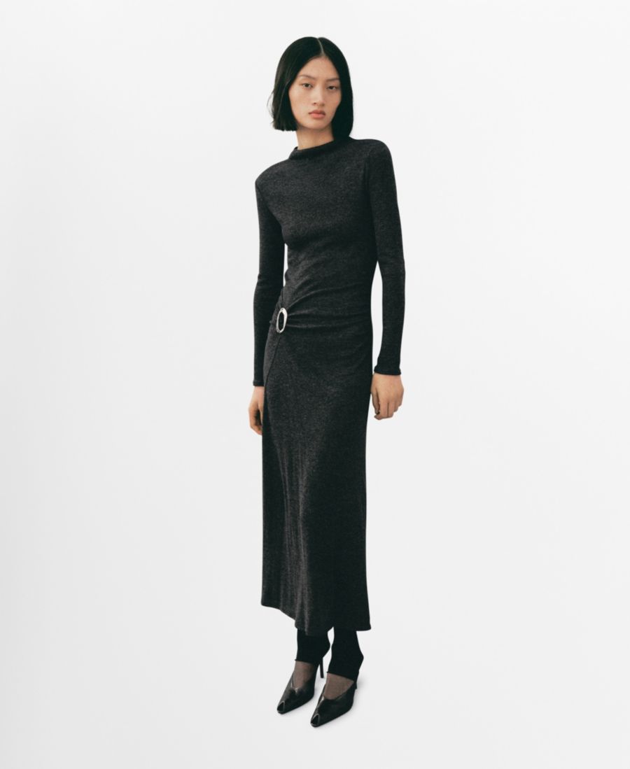 Женское платье с кольцевой отделкой и сборками MANGO, Grey
Женское платье с кольцевой отделкой и сборками MANGO, Grey