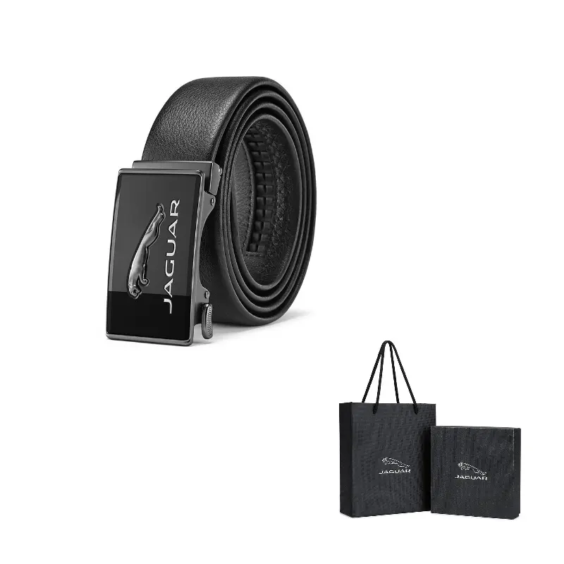 JAGUAR Мужской кожаный ремень из коровьей кожи черный шириной 3.5 см, Black 
JAGUAR Мужской кожаный ремень из коровьей кожи черный шириной 3.5 см, Black