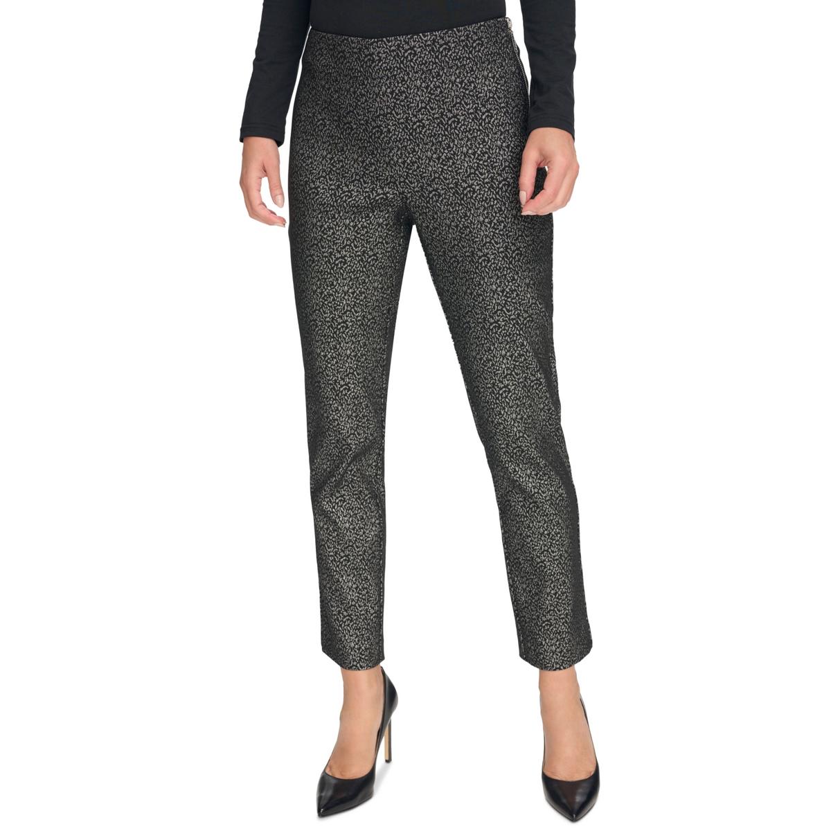 Женские брюки до щиколотки с металлическим оттенком DKNY, черный/серебряный
Женские брюки до щиколотки с металлическим оттенком DKNY, черный/серебряный