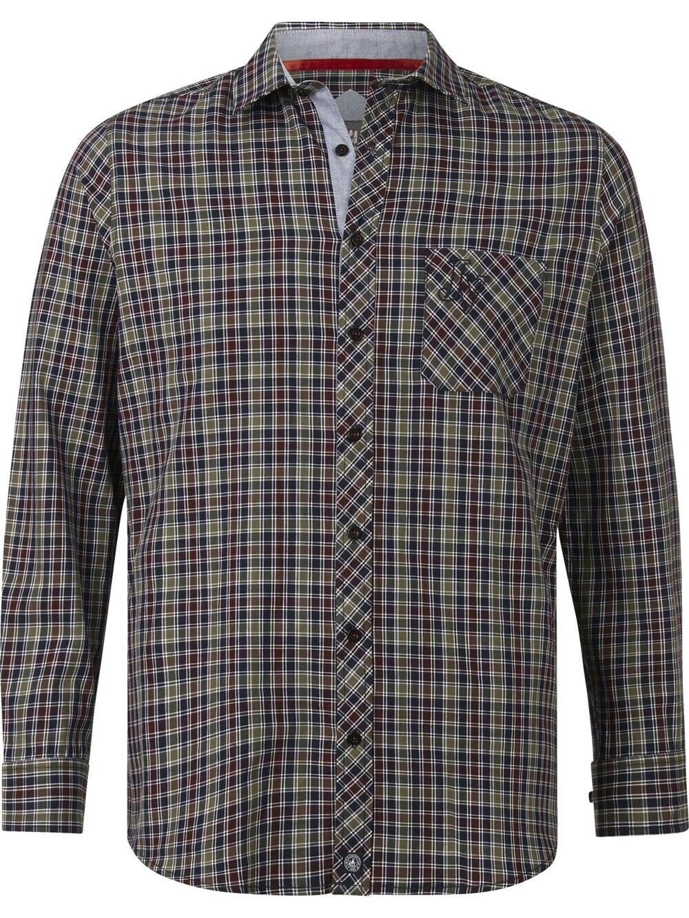 Комфортная рубашка на пуговицах Jan Vanderstorm Oleksson, оливковое 
Комфортная рубашка на пуговицах Jan Vanderstorm Oleksson, оливковое