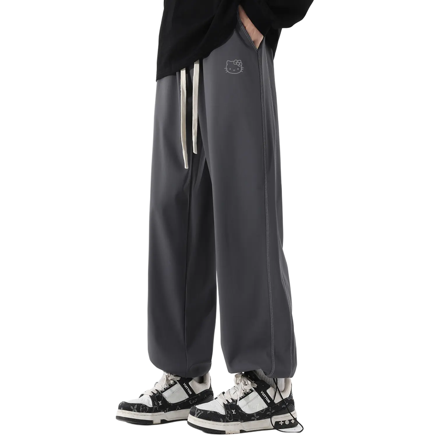 Hello Kitty Hello Kitty SS25 Повседневные брюки унисекс Sanrio, темный серый
Hello Kitty Hello Kitty SS25 Повседневные брюки унисекс Sanrio, темный серый