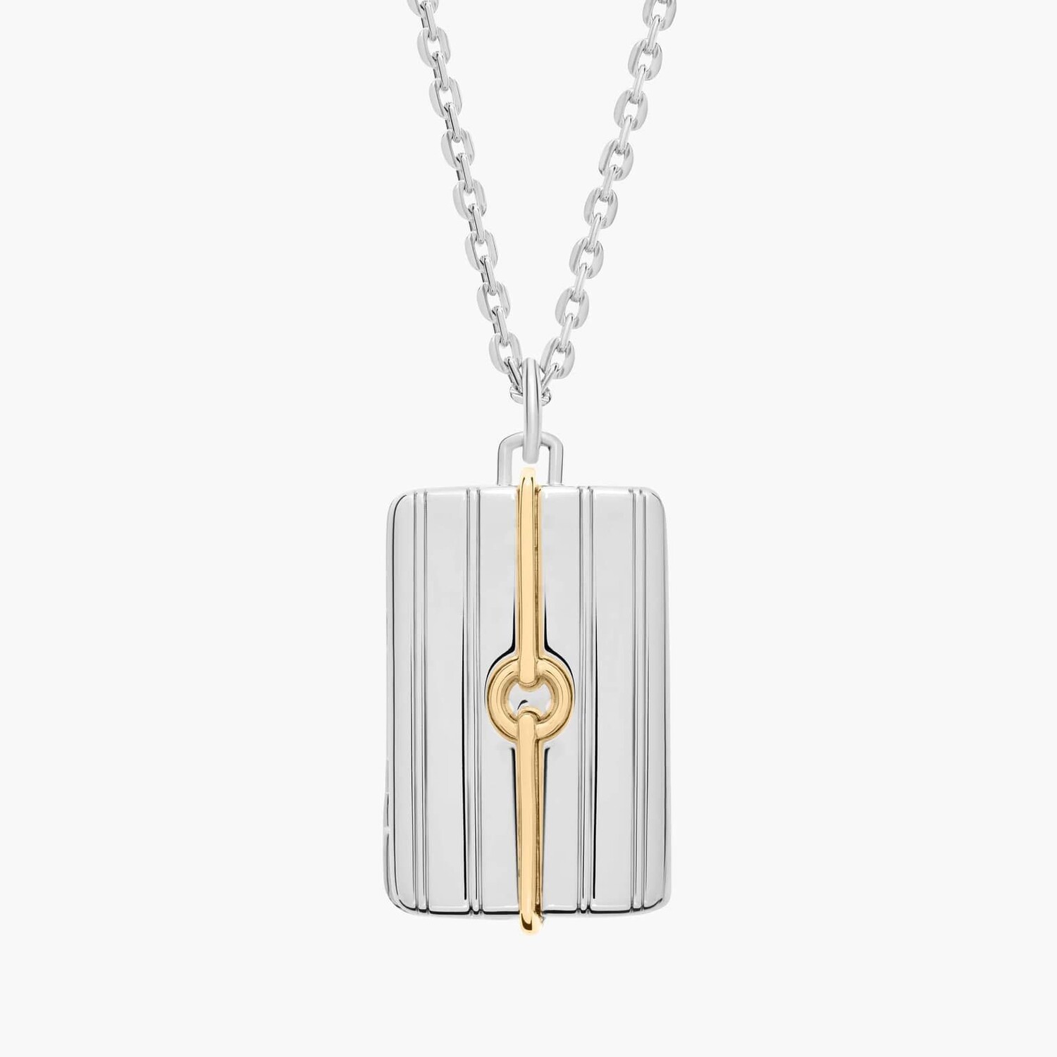 32-дюймовый двухцветный медальон в полоску из 18-каратного желтого золота и стерлингового серебра Blue Nile
32-дюймовый двухцветный медальон в полоску из 18-каратного желтого золота и стерлингового серебра Blue Nile