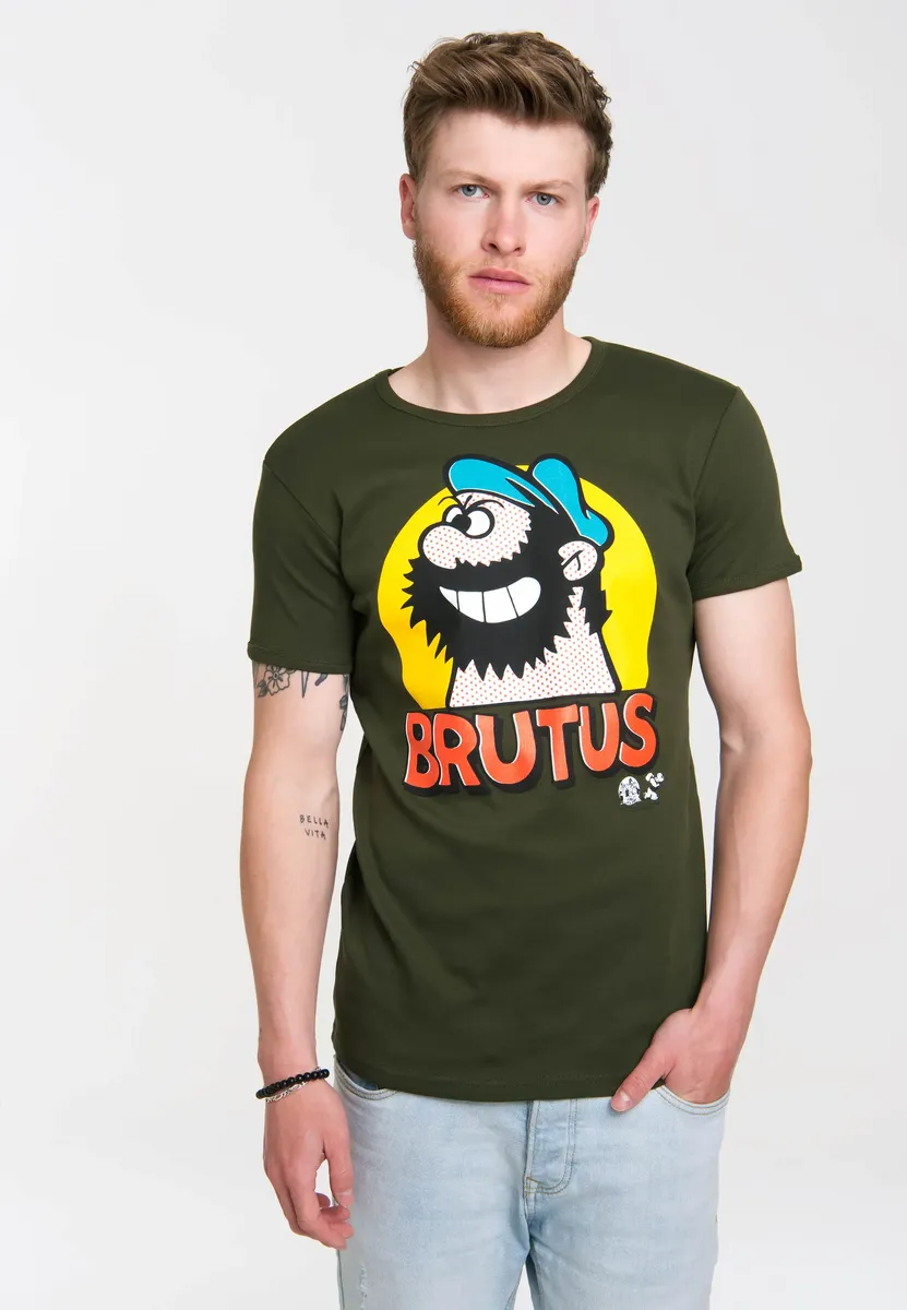 Футболка LOGOSHIRT "Brutus" с повседневным винтажным принтом, зеленый
Футболка LOGOSHIRT "Brutus" с повседневным винтажным принтом, зеленый
