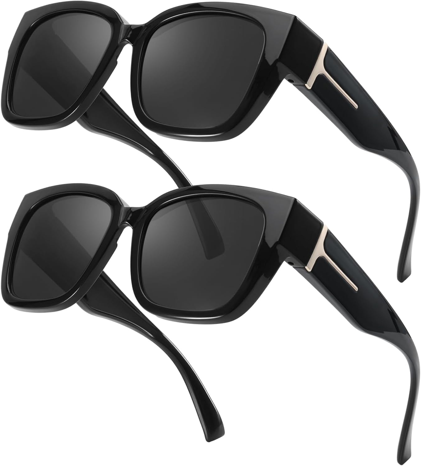 Солнцезащитные очки TJUTR Oversized Polarized Fit Over Glasses для женщин, большие, стильные квадратные, идеально подходят для вождения, с защитой от УФ-излучения UV400, B01(2 Pack) Black Grey + Black Grey
Солнцезащитные очки TJUTR Oversized Polarized Fit Over Glasses для женщин, большие, стильные квадратные, идеально подходят для вождения, с защитой от УФ-излучения UV400, B01(2 Pack) Black Grey + Black Grey