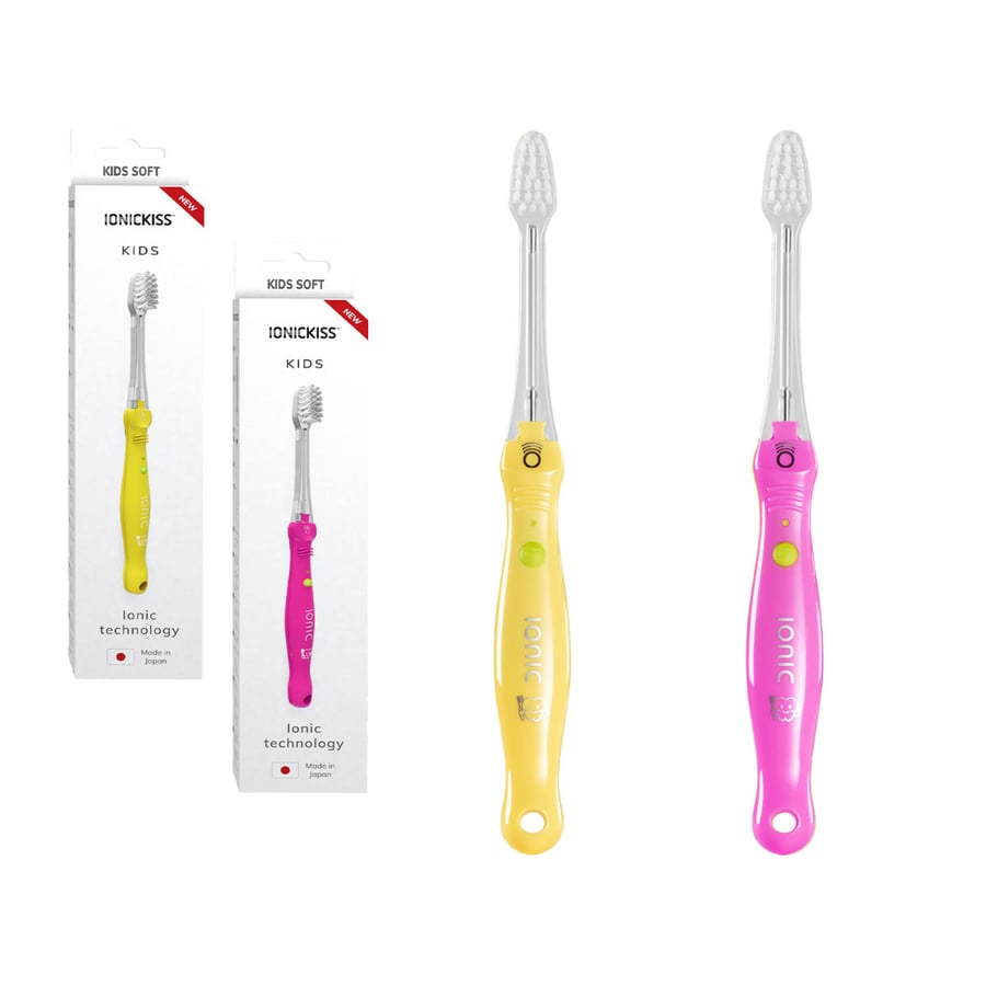 Детский набор - Ионная зубная щетка для детей IONICKISS Kids Soft Pink + IONICKISS Kids Soft Yellow Inna marka
Детский набор - Ионная зубная щетка для детей IONICKISS Kids Soft Pink + IONICKISS Kids Soft Yellow Inna marka