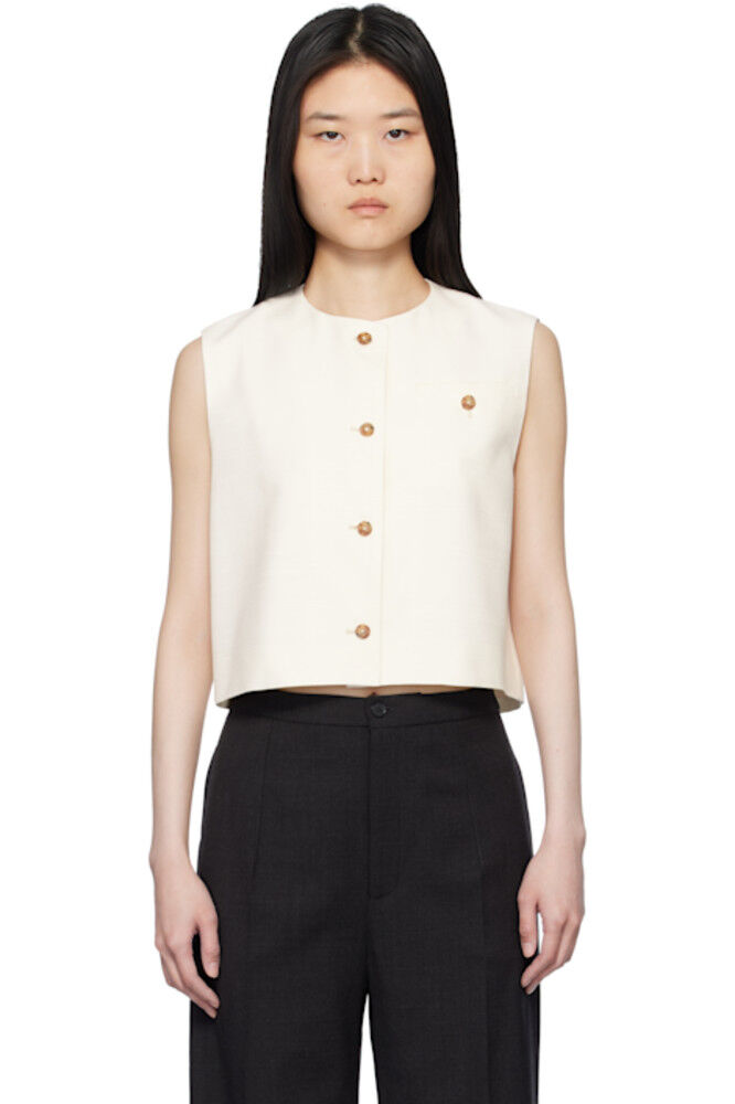 Жилет Эсме цвета «Off-White» Loulou de Saison
Жилет Эсме цвета «Off-White» Loulou de Saison