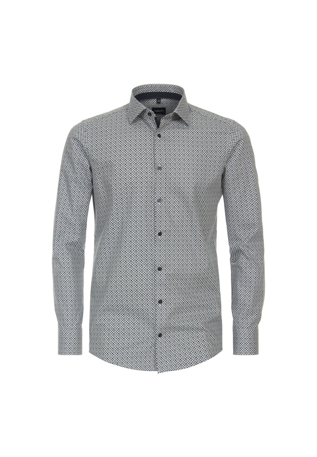 Мужская деловая рубашка с принтом современного кроя Venti, оливковый
Мужская деловая рубашка с принтом современного кроя Venti, оливковый