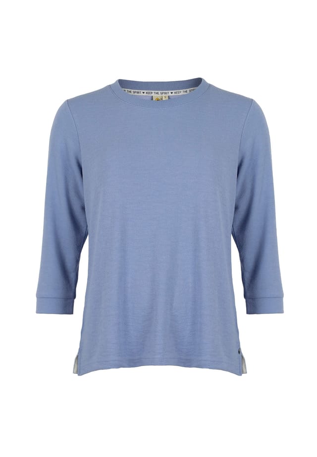 Свитер-Шарм со структурированной поверхностью и дышащими рукавами 3/4 Roadsign Australia, синий 
Свитер-Шарм со структурированной поверхностью и дышащими рукавами 3/4 Roadsign Australia, синий