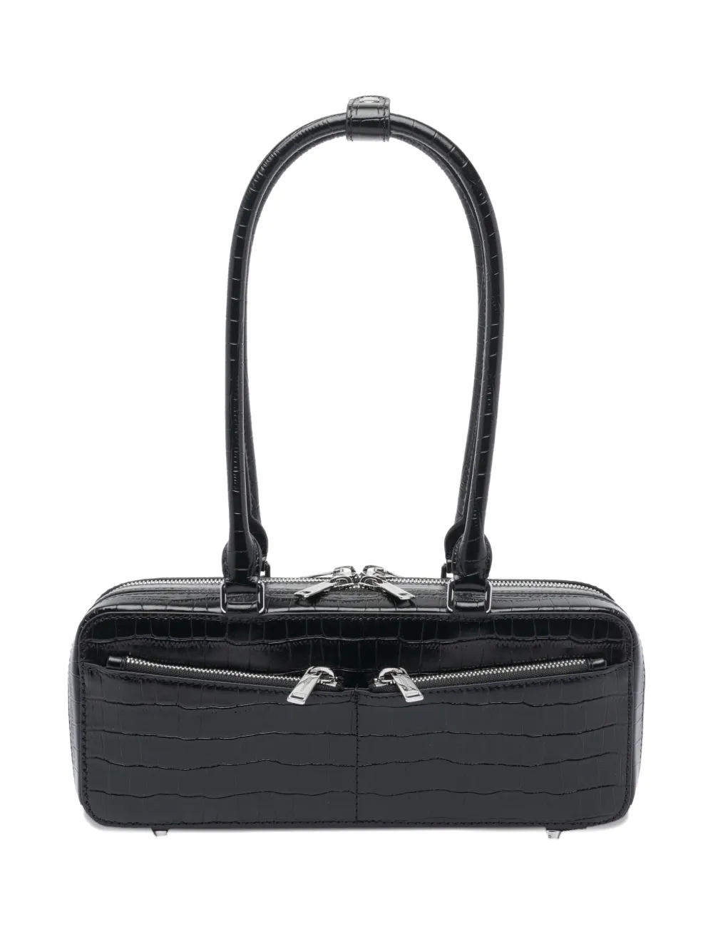 Сумка через плечо с эффектом крокодила Self-Portrait, черный
Сумка через плечо с эффектом крокодила Self-Portrait, черный